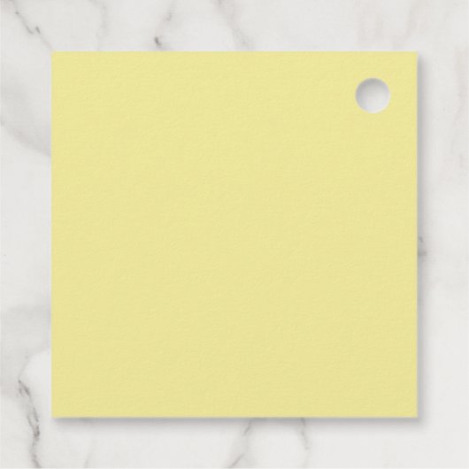 Yellow Lemons loof chic Dank u Baby shower Bedankjes Labels (Achterkant)