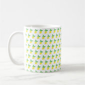 Yellow Lemons Monogram  Koffiemok (Links)