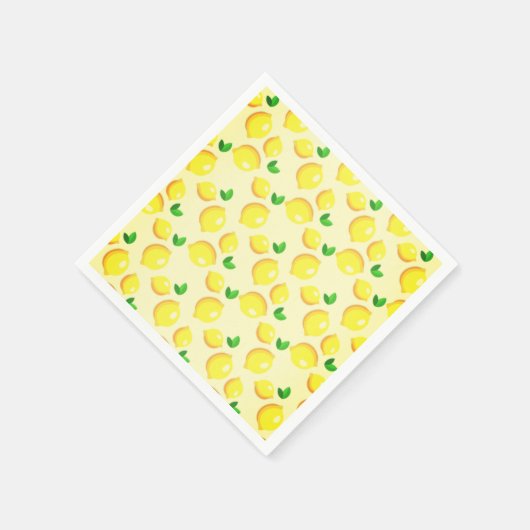 Yellow Lemons Napkins Servet (Hoek)