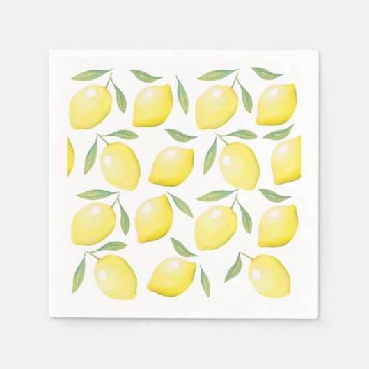 Yellow Lemons Party servetten (Voorkant)