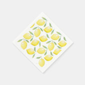 Yellow Lemons Party servetten (Hoek)