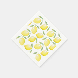 Yellow Lemons Party servetten