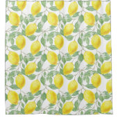 Yellow Lemons Pattern Douchegordijn (Voorkant)