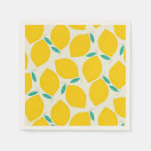 Yellow Lemons Pattern Servet (Voorkant)