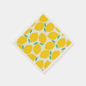 Yellow Lemons Pattern Servet (Hoek)