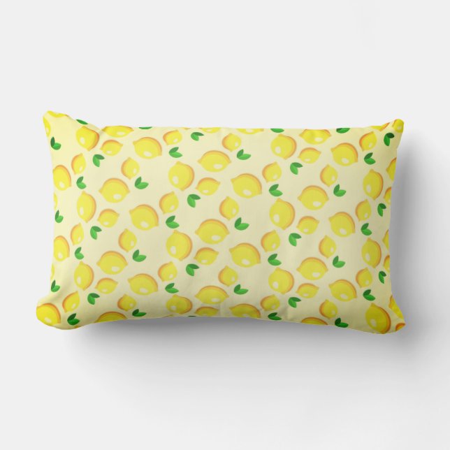 Yellow Lemons Pillow Kussen (Voorkant)