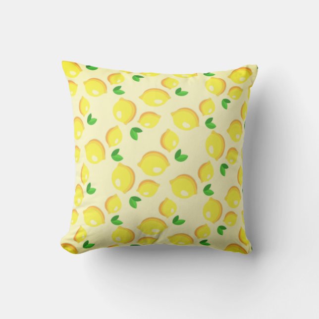 Yellow Lemons Pillow Kussen (Voorkant)