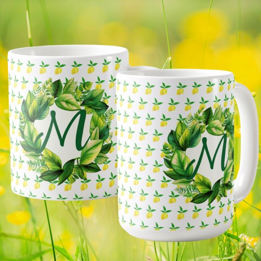 Yellow Lemons Squeeze the Day! Coffee Mug Koffiemok