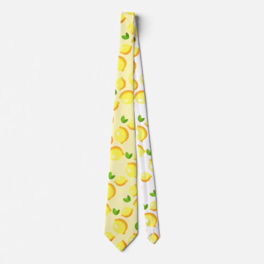 Yellow Lemons Stropdas (Voorkant)