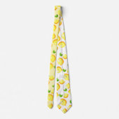 Yellow Lemons Stropdas (Achterkant)