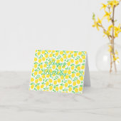 Yellow Lemons Verjaardag Kaart (Gele Bloem)