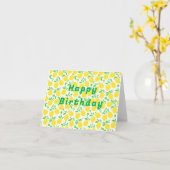 Yellow Lemons Verjaardag Kaart (Gele Bloem)