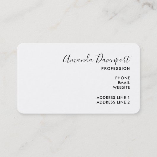 Yellow Lemons Watercolor Pattern Visitekaartje (Achterkant)