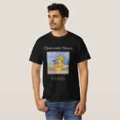 Yellow Lifeguard Tower, Clearwater Beach, Florida, T-shirt (Voorkant volledig)