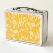 Yellow Light Bulb Ideeën Kinder Custom Name School (Achterkant)