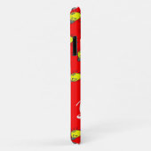 Yellow light bulbs on red Case-Mate iPhone case (Achterkant/rechts)