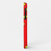 Yellow light bulbs on red Case-Mate iPhone case (Achterkant/links)