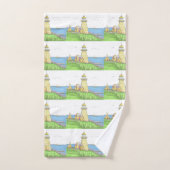 Yellow Lighthouse Hand Towel Handdoek (Handdoek)