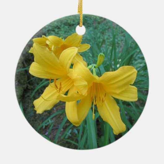 Yellow Lilies Ornament (Achterkant)