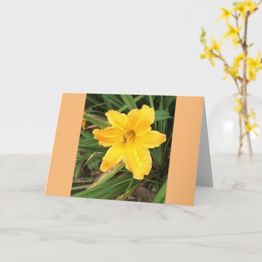 Yellow Lilly Kaart (Gele Bloem)