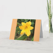 Yellow Lilly Kaart (Voorkant)