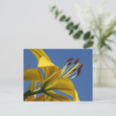Yellow Lily Briefkaart (Staand voorkant)