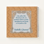 Yellow Lily  Dankbaarheid Happiness Journal Notitieboek (Achterkant)