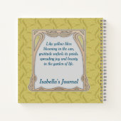 Yellow Lily Dankbaarheid Happiness Journal Notitieboek (Achterkant)