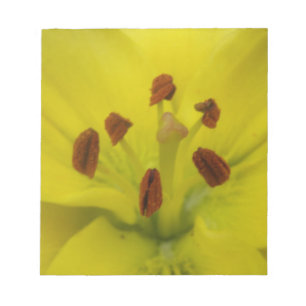 Yellow Lily Floral-blocnote Notitieblok