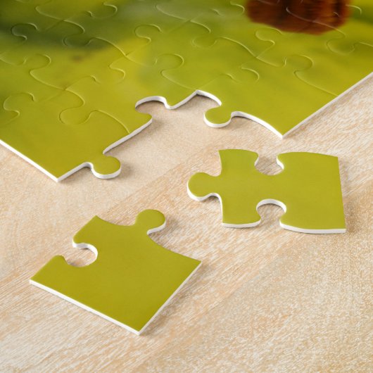 Yellow Lily Floral Puzzle Legpuzzel (Zijkant)