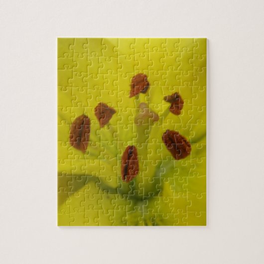 Yellow Lily Floral Puzzle Legpuzzel (Verticaal)