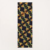 Yellow Lily Flower Abstract Pattern Persoonlijk Yogamat (Voorkant)