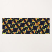 Yellow Lily Flower Abstract Pattern Persoonlijk Yogamat (Voorkant (horizontaal))