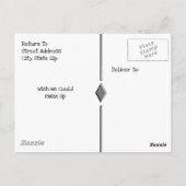 Yellow Lily Flower Briefkaart (Achterkant)