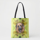 Yellow Lily Flower Lijst Creëer Uw eigen foto Tote Bag (Voorkant)