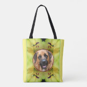 Yellow Lily Flower Lijst Creëer Uw eigen foto Tote Bag (Achterkant)