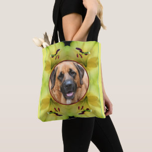 Yellow Lily Flower Lijst Creëer Uw eigen foto Tote Bag