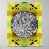 Yellow Lily Flower Up Close Creëer Uw eigen foto Poster (Voorkant)