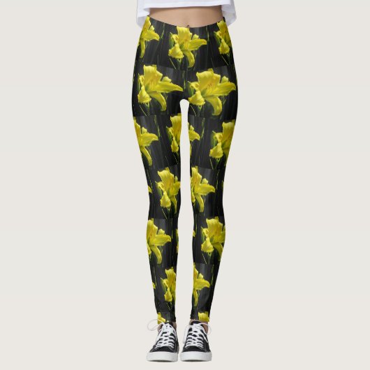 Yellow Lily Leggings (Voorkant)