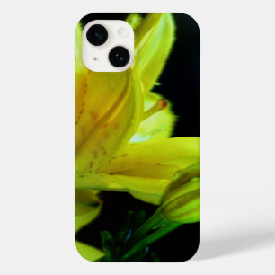 Yellow Lily met windeffect door Shirley Taylor Case-Mate iPhone 14 Hoesje