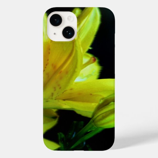Yellow Lily met windeffect door Shirley Taylor Case-Mate iPhone Case (Achterkant)