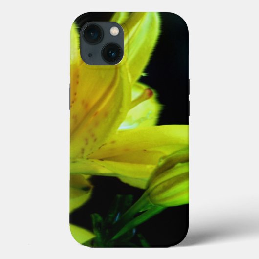Yellow Lily met windeffect door Shirley Taylor Case-Mate iPhone Case (Achterkant)