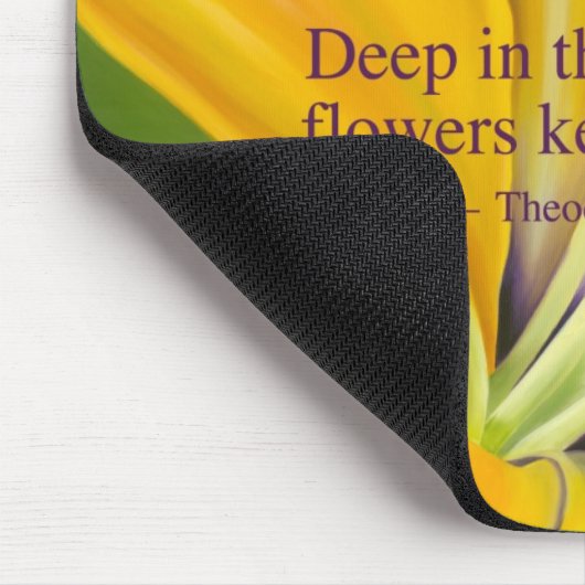 Yellow Lily Muismat (Hoek)