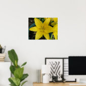 Yellow Lily Print (Thuiskantoor)