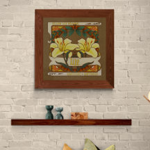 Yellow Lily Victoriaans Flower Dankbaarheid Geluk