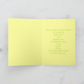  Yellow Lily Wedding Invitation Kaarten (Binnen)