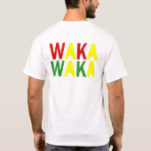 Yellow Lion Green Mane Waka Waka Waka Africa Shirt (Achterkant)