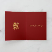 Yellow Lip Print Flirtatious Fun Kaart (Binnen)