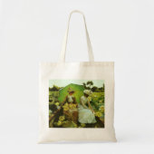 Yellow Lotus Lilies Charles Courtney Curran Tote Bag (Voorkant)