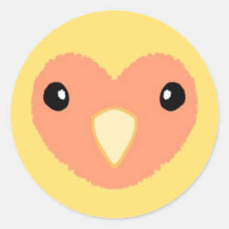 Yellow Lovebird Schattigee Sticker